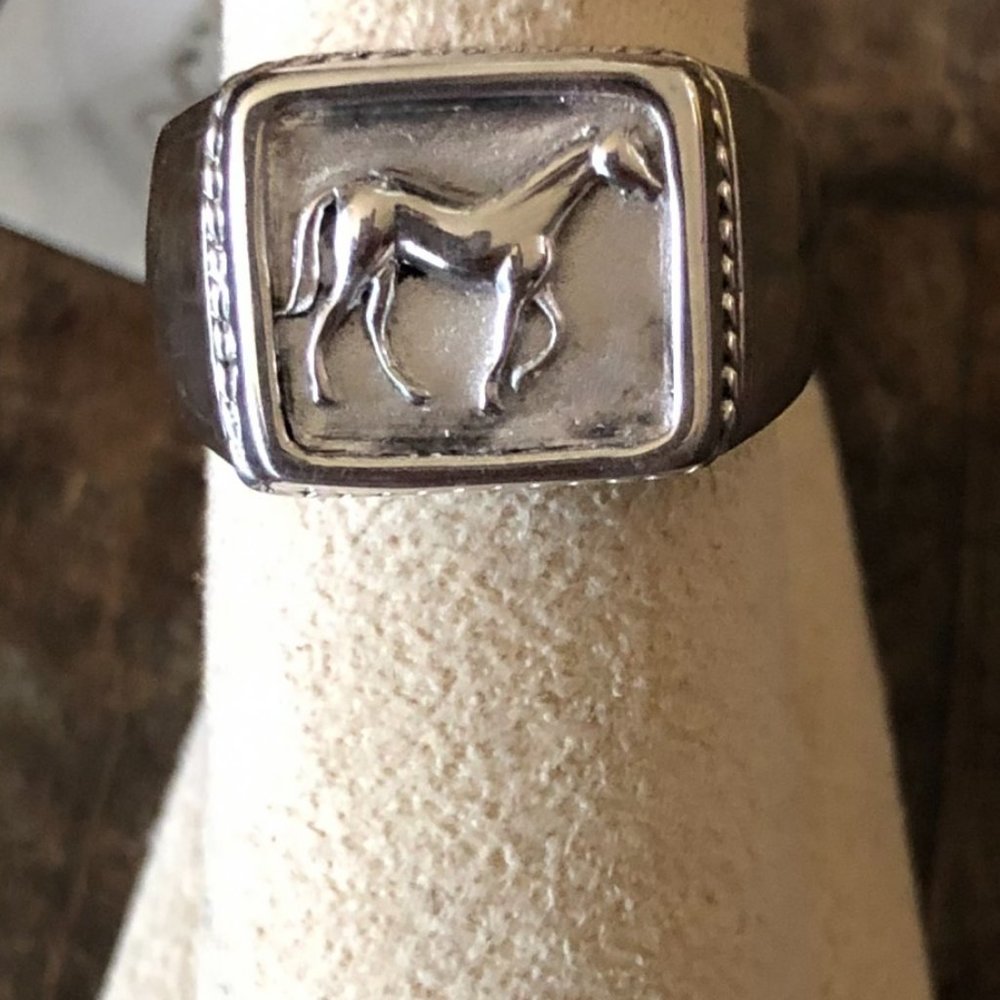 Sterling Silver Walking Horse Ring - Picture 5 of 6